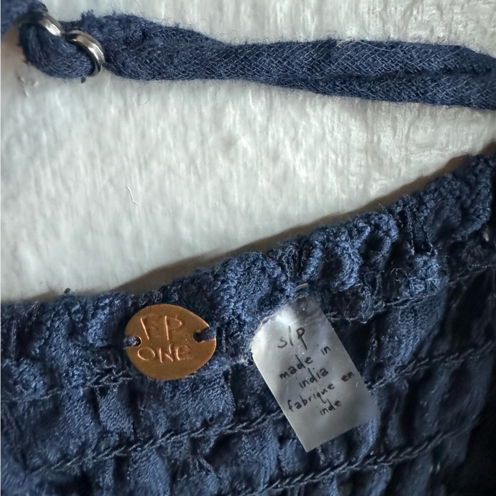 Free People Adella slip dress 💙 Navy Blue - Picture 2 of 4